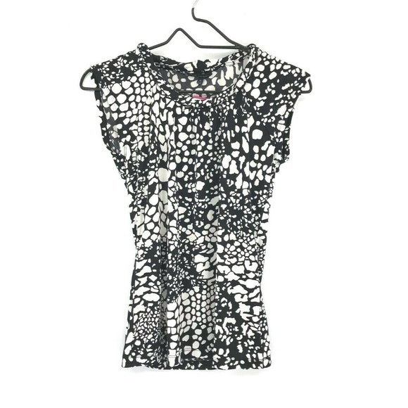 Anne Klein Tops - Anne Klein Geometric Print Short Sleeve Top Sz PS